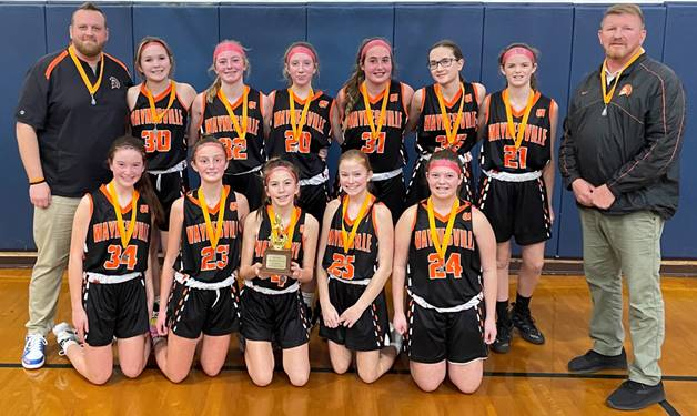 7th Grade Girls Basketball Team SWBL Runner-Up